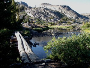 bridgeatthousand1 bridge at Thousand Island Lake