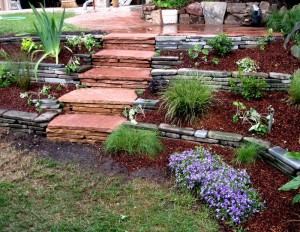 Mortared Arizona Flagstone Steps