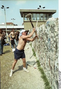 berlinwalldemolition1 Berlin Wall Demolition, Image from the German Federal Archive via Wikimedia