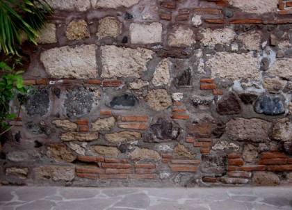 loretomissionwall1 Basalt, Limestone, and Brick