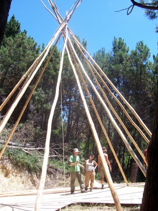 Tepee Under Construction