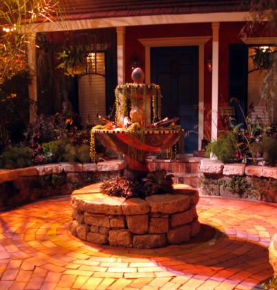 neworleansfountain Salvage Creole Jazz Courtyard